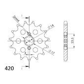 Reťazové koliečko SUPERSPROX CST-1128:15 15T, 420
