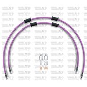 RACE -predok-sada Venhill POWERHOSEPLUS YAM-6026F-PU (2 hadice v sade) Fialové hadice, chrómové koncovky