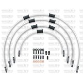ŠTANDART -predok -sada Venhill POWERHOSEPLUS SUZ-5004FB-WT (4 hadice v sade) biele hadice,  čierne koncovky