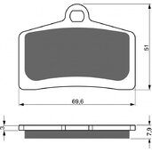 Brzdové obloženie GOLDFREN 233 S33 STREET FRONT