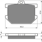 Brzdové obloženie GOLDFREN 082 S3
