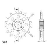 Reťazové koliečko SUPERSPROX CST-1126:16 16T, 520