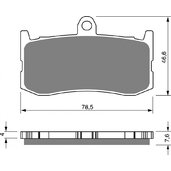 Brzdové obloženie GOLDFREN 296 S33 STREET FRONT