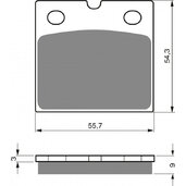 Brzdové obloženie GOLDFREN 081 S3