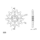 Reťazové koliečko SUPERSPROX CST-326:14 14T, 520