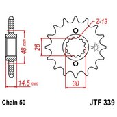 Reťazové koliečko JT JTF 339-15 15T, 530