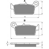Brzdové obloženie GOLDFREN 003 S33 OFF-ROAD Zadná