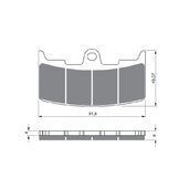 Brzdové obloženie GOLDFREN 270 S3