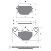Brzdové obloženie GOLDFREN 084 S3