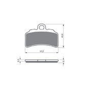 Brzdové obloženie GOLDFREN 388 S33 OFF-ROAD FRONT