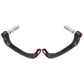 Lever guard ACCOSSATO with red eyelet and insert right + left , carbon