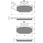 Brzdové obloženie GOLDFREN 205 K5