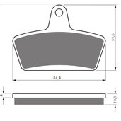 Brzdové obloženie GOLDFREN 431 AD