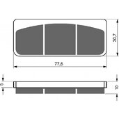 Brzdové obloženie GOLDFREN 219 GP6