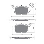 Brzdové obloženie GOLDFREN 380 S33 STREET FRONT