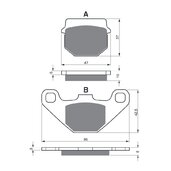 Brzdové obloženie GOLDFREN 042 S3