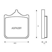 Brzdové obloženie ACCOSSATO AGPA189 ST