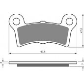 Brzdové obloženie GOLDFREN 354 AD (1 sada =4  ks)