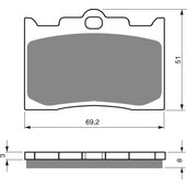 Brzdové obloženie GOLDFREN 132 S3