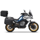 Kompletná sada hliníkových kufrov SHAD TERRA BLACK, 48L topcase + 36L / 47L bočné kufre, vrátane montážnej sady a dosky SHAD CF Moto 800MT