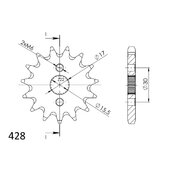 Reťazové koliečko SUPERSPROX CST-1257:15 15T, 428
