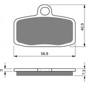 Brzdové obloženie GOLDFREN 307 AD  OFF-ROAD FRONT