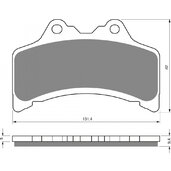 Brzdové obloženie GOLDFREN 204 S3
