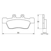 Brzdové obloženie ACCOSSATO AGPA183 OR