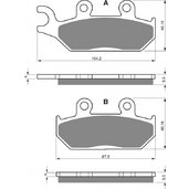 Brzdové obloženie GOLDFREN 033 K5