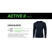 Rebelhorn - termo active ii pánsky vrch / čierne - Active2manvrch3