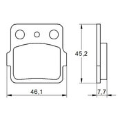 Brzdové obloženie ACCOSSATO AGPA111 OR