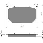 Brzdové obloženie GOLDFREN 127 AD  STREET