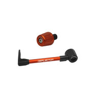 Lever guard ACCOSSATO with orange hose and joint left, aluminium