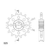 Reťazové koliečko SUPERSPROX CST-297:15 15T, 525