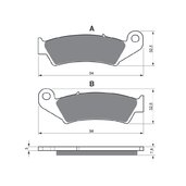 Brzdové obloženie GOLDFREN 004 S3