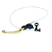 Brzdová páčka ACCOSSATO with integrated remote adjuster for original brake master cylinders folding gold