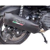 Slip-on exhaust GPR PENTAROAD BM.109.CAT.PE.BL Matte Black including removable db killer, link pipe and catalyst