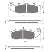 Brzdové obloženie GOLDFREN 423 S33 STREET FRONT