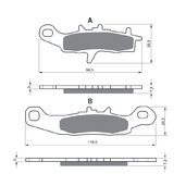 Brzdové obloženie GOLDFREN 108 K1