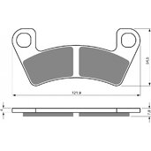 Brzdové obloženie GOLDFREN 410 AD  STREET