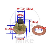 Magnetic oil drain plug