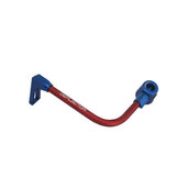 Lever guard ACCOSSATO with red hose and joint left, aluminium