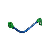 Lever guard ACCOSSATO with blue hose and joint right, aluminium