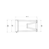 Dvojitý kužeľový vzduchový filter BMC FBTW150-140P Plastová vrchná časť