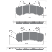 Brzdové obloženie GOLDFREN 376 S3