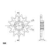 Reťazové koliečko SUPERSPROX CST-1902:13 13T, 520