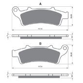 Brzdové obloženie GOLDFREN 193 AD  OFF-ROAD FRONT