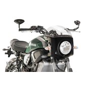 Plexi na motorku PUIG SEMI-FAIRING 8934W matná čierna priehľadné