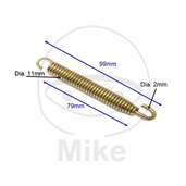 Exhaust springs - dimensions
