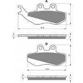 Brzdové obloženie GOLDFREN 122 AD  OFF-ROAD FRONT